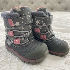 SEE KAI RUN GILMAN WATERPROOF BOOTS - GRAY/STARS